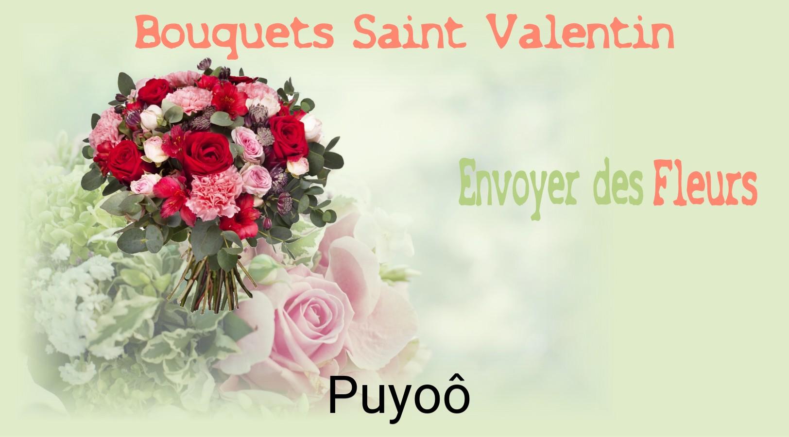 Roses de Saint-Valentin livrées à Puyoô